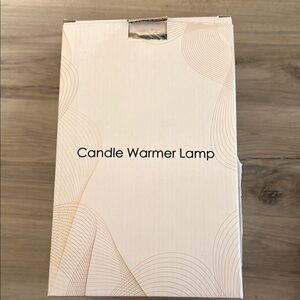 Candle Warmer Lamp in White and Gold